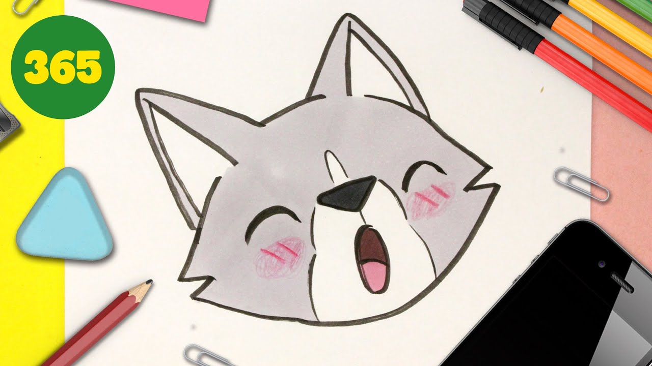 COMMENT DESSINER UN LOU KAWAII ÉTAPE PAR ÉTAPE - Comment dessiner un