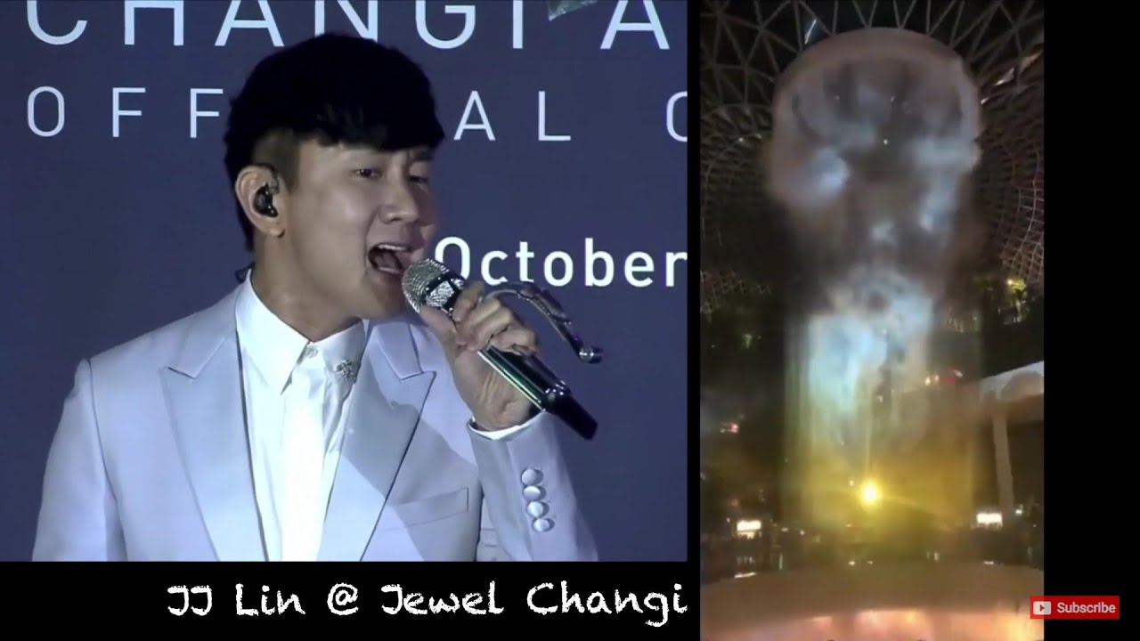 JJ Lin @ Jewel Changi Airport | As I Believe | Rain Vortex new Light & Sound Show