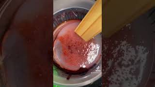 Famous Paint mixing.   LA3T Audi wild cherry metallic Wealth