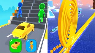 Shape shifting VS Spiral Roll Android iOS Mobile Gameplay Walkthrough Ep 2