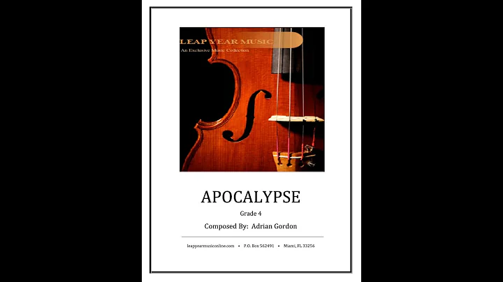 Apocalypse by Adrian Gordon- Score and Sound