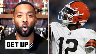 GET UP | Shedeur Sanders is starting to RUN AWAY with QB1 title early – Hawkins on Browns' QB battle