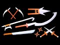 07 Origami Ninja Star/Katar/Sword/Knife/Khopesh/Shuang gou