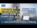 VU Course Selection Spring 2026 Open Now | How to Select Subject in VU | Complete Guide in One Video