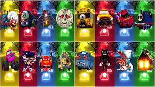 Tiles Hop Megamix! Tayo The Little Bus 🆚Lunar Moon & Skibidi Toilet 🆚Exe & More! |Epic EDM Challenge screenshot 3