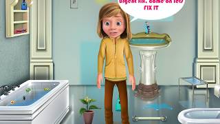 Riley Bathroom Cleaning Game Walkthrough Review #games #cleaning #gameplay #gamewalkthrough screenshot 1