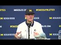 WATCH: Jim Harbaugh speaks after Michigan beats Ohio State 42-27 on 11/27/2021