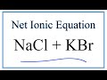 Net Ionic Equations and Reactions