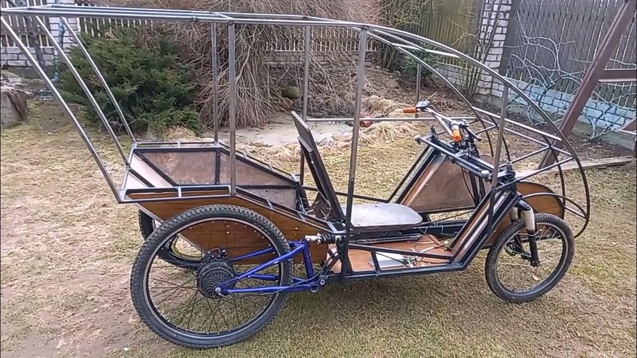 Четырехколесный веломобиль ч. 14 Four-wheeled velomobile h. 14 - YouTube