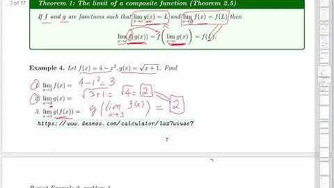 Chapter 2.3: Finding Limits Analytically