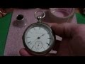 How I installed a pocket watch crystal that was to small, Illinois