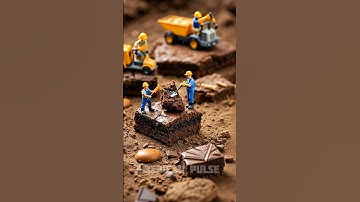 Tiny Builders Bake a Giant Cake! 🎂 Miniature Construction in Action! 🏗️ #Shorts#viral #animation