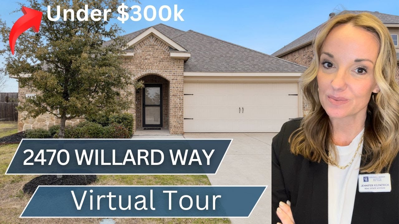 2470 Willard Way | Virtual Tour | Under $300k in Forney, TX