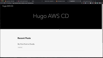 hugo continuous deliver with AWS