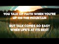 God On The Mountain ~ Gaither Vocal Band ~ lyric video