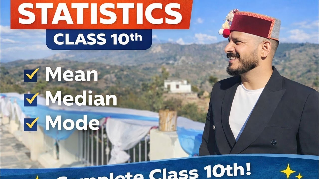 Statistics class 10th important series for board exam mean method 