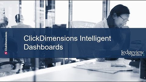 ClickDimensions Intelligent Dashboards Demo
