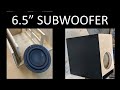 Compact Subwoofer!  Tang Band W6 Subwoofer Box Build