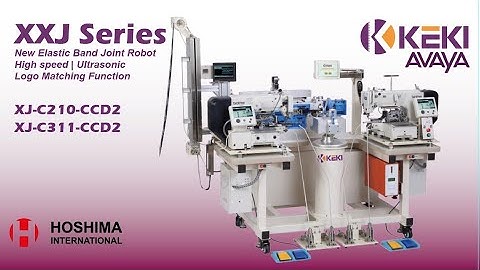 KEKI (AVAYA) XXJ CCD Series – Ultrasonic cut & weld Elastic Band Joint Robot | Hoshima International