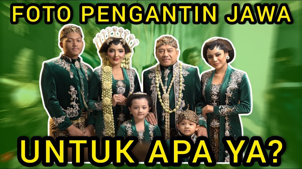 AKHIRNYA TERJAWAB, MENGAPA KELUARGA ASIX FOTO BAJU ALA PENGANTIN JAWA !!!