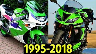 Мультфильм Kawasaki ZX6R Эволюция 1995 2018 