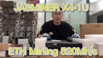 #JASMINER X4-1U 520Mh/s, #ETH mining machine #wenyitechminer