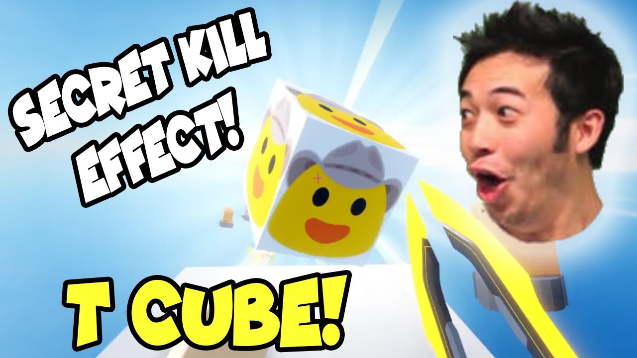 How To Get The Secret T Cube Kill Effect In Arsenal Roblox Youtube