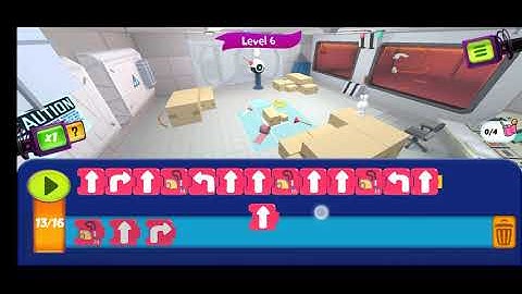 BIG BRAIN TIME ! Rabbids Coding !  Level 1-10. 3 stars.