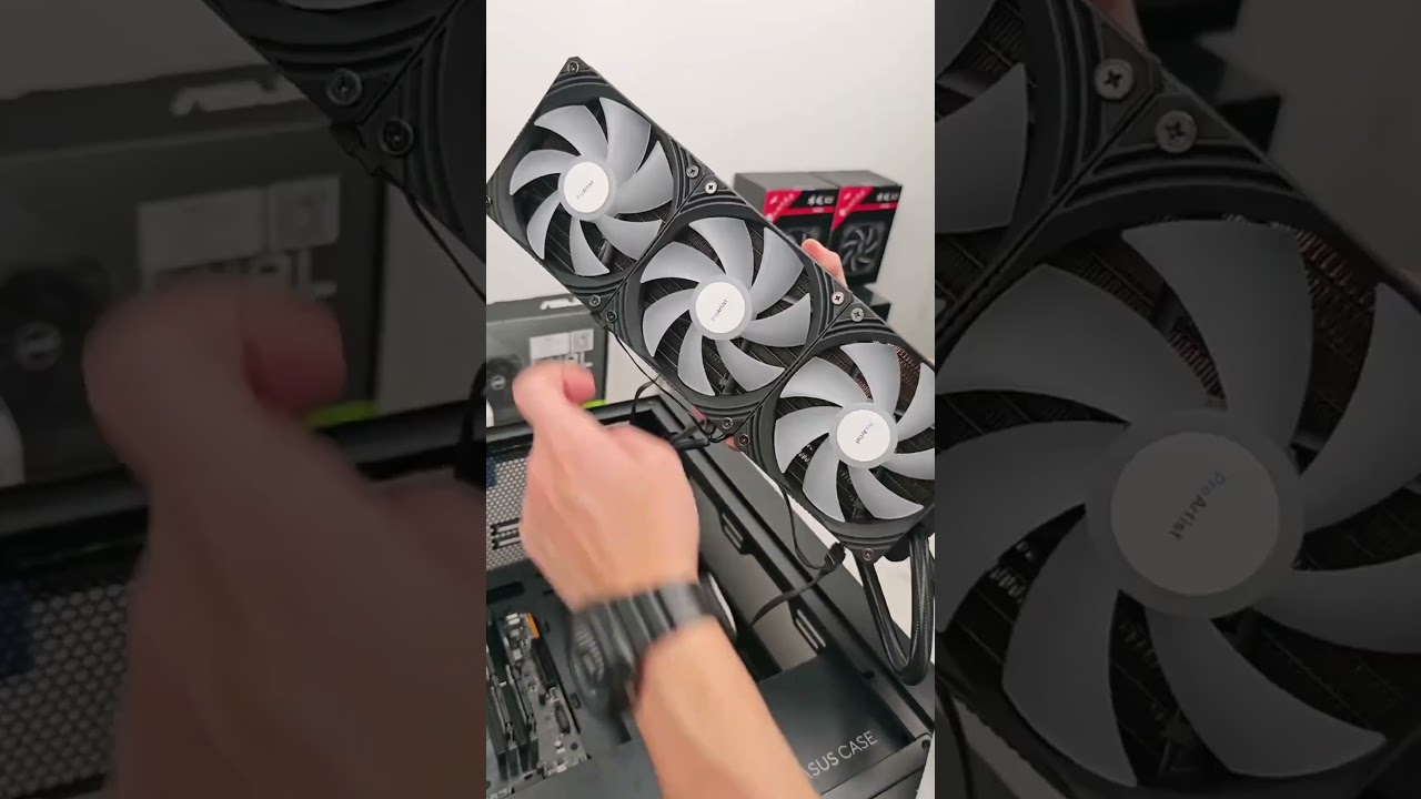 Intel i7 14700KF 😎 with Dual RTX4060TI 🔥 #pcbuild ASMR #shorts Live Streaming #PC