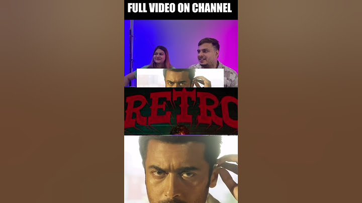 RETRO INTRO SCENE REACTION | SURIYA