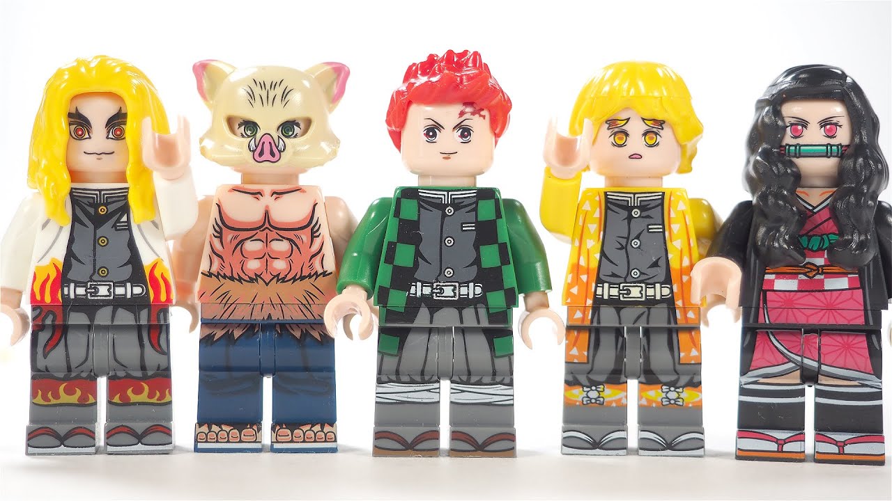 Demon Slayer Kimetsu No Yaiba 鬼滅の刃 Unofficial Lego Minifigures Youtube