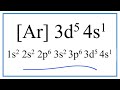 Chromium's Electron Configuration Concepts
