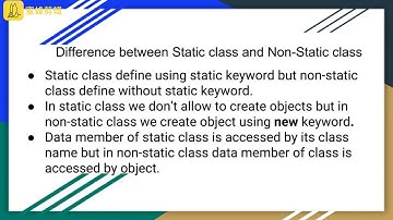 static class & static members in c# with examples