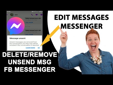 How to Edit Message on Messenger? Remove,Delete & Unsend Messenger App