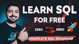 How to Learn SQL for Free - ZERO to HERO? | Complete SQL Roadmap