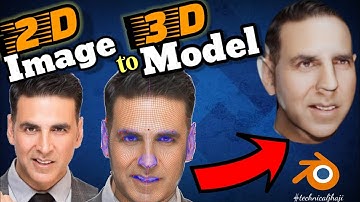 HOW TO CONVERT 2D IMAGES TO 3D MODEL || BLENDER ADDONS || FACEBUILDER 2D PHOTO TO 3D CHARACTER HEAD.