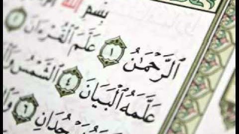 سورة الرحمن بصوت القارئ صلاح الرحيبي