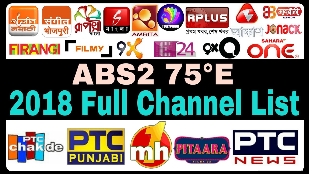 ABS Free Dish Latest 2018 Full Channel List ABS 2 ABS 2 75E New