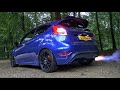 250+hp Ford Fiesta ST with WRC Pops and Bang Map - Extreme Loud Sounds and Flames on empty roads