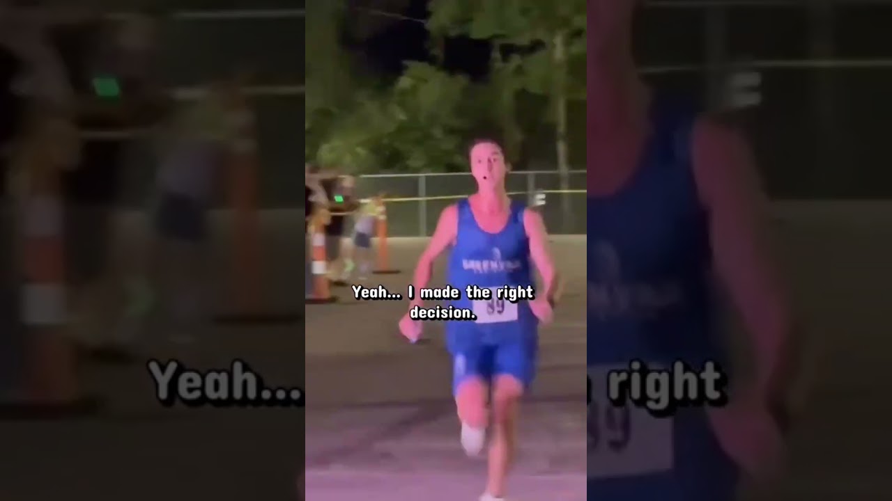 Bro scored a goal and said “peace out, yall got this” then won a race
