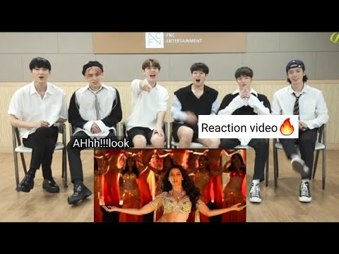 SF9 kpop group reacting to an indian song