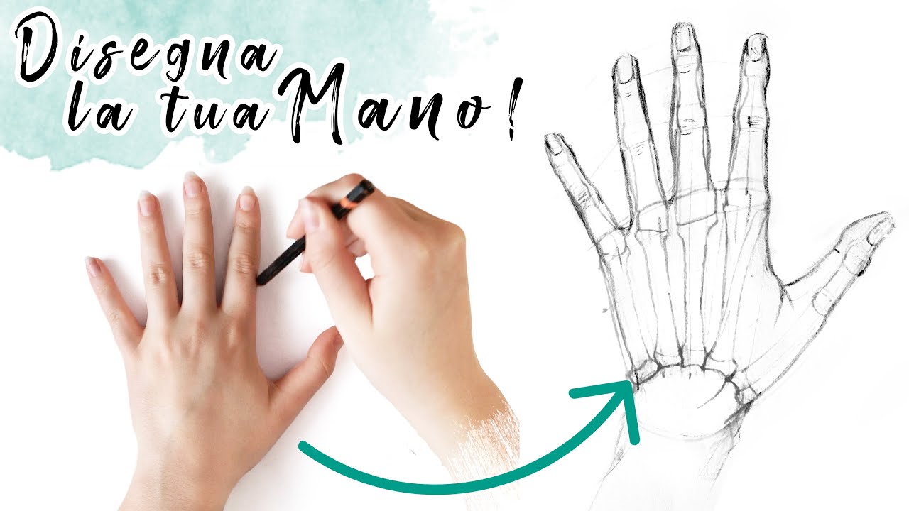 COME DISEGNARE UNA MANO Tutorial Facile Disegno A Matita Per