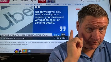 BEWARE! Uber riders warn of new scam asking for verification codes. Uber will never call or text you