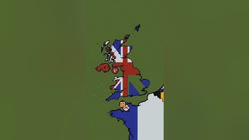 Building United Kingdom in 3 Scales #uk #british #maps #flags #minecraft