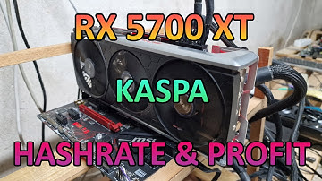 RX 5700 XT - Kaspa Hashrate & Profit (Dual Ergo+KAS)