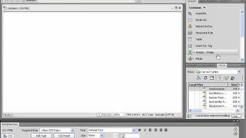 Dreamweaver CS5 Tutorial The Insert Panel Adobe Training Lesson 1.8