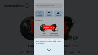 How to create a meet link for online class by using meet app | meet Link kaise create kare #shorts