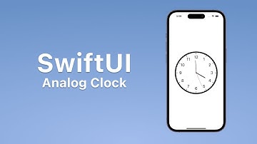 SwiftUI | analog Clock UI - Path, Rotation, ObservableObject