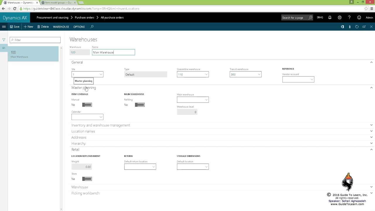 Quarantine Management and Item Arrivals in Microsoft Dynamics AX - YouTube