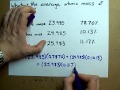 Calculating Average Atomic Mass Using Isotopic Abundances